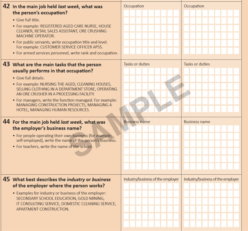 Census Questions